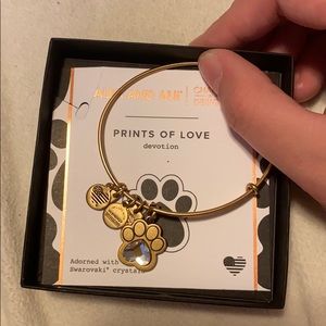 Alex and Ani Gold Prints of Love Bracelet